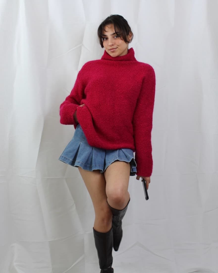 DKNY Wool Mockneck Sweater - Image 2
