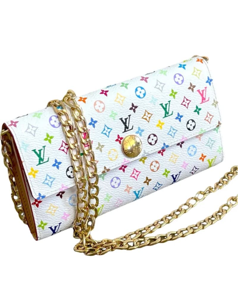 LV Multicolor Monogram Wallet On Chain - Image 1