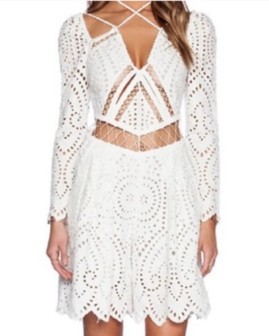 Zimmermann Riot Eyelet Romper - Image 1
