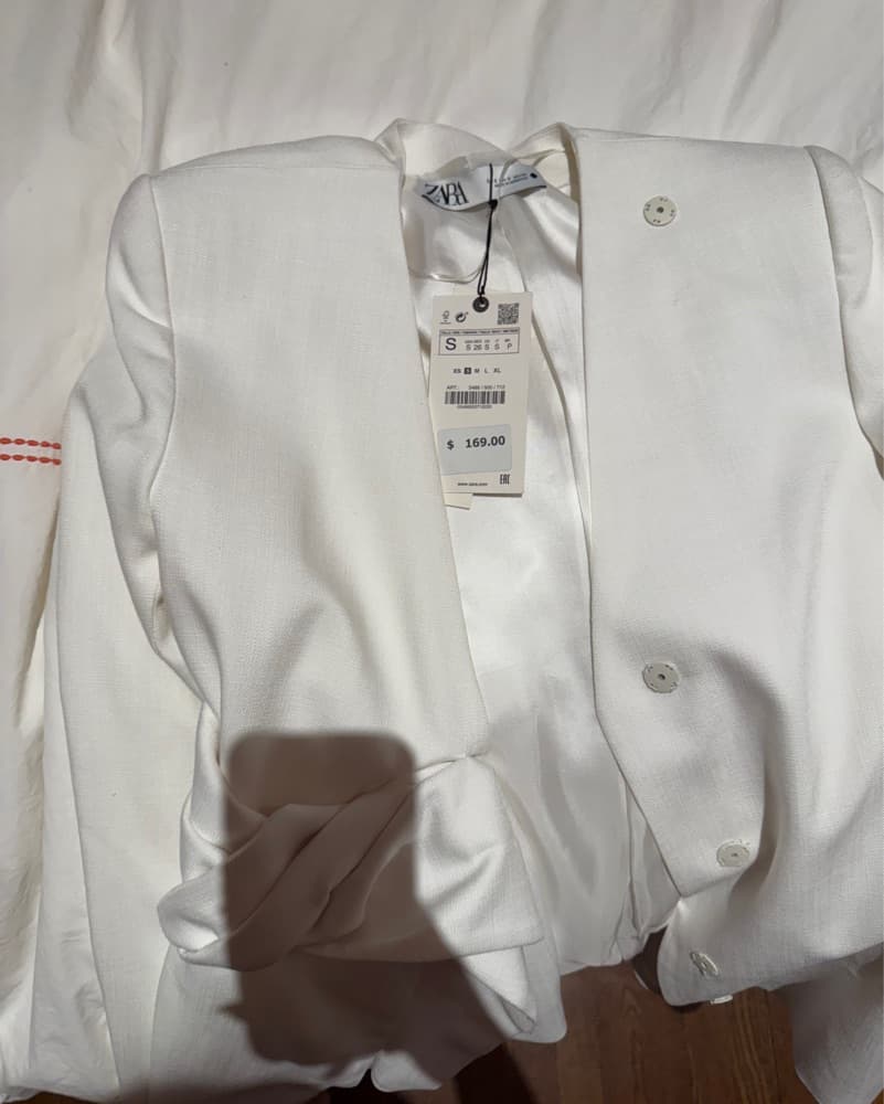 Zara White Blazer Dress  - Image 4