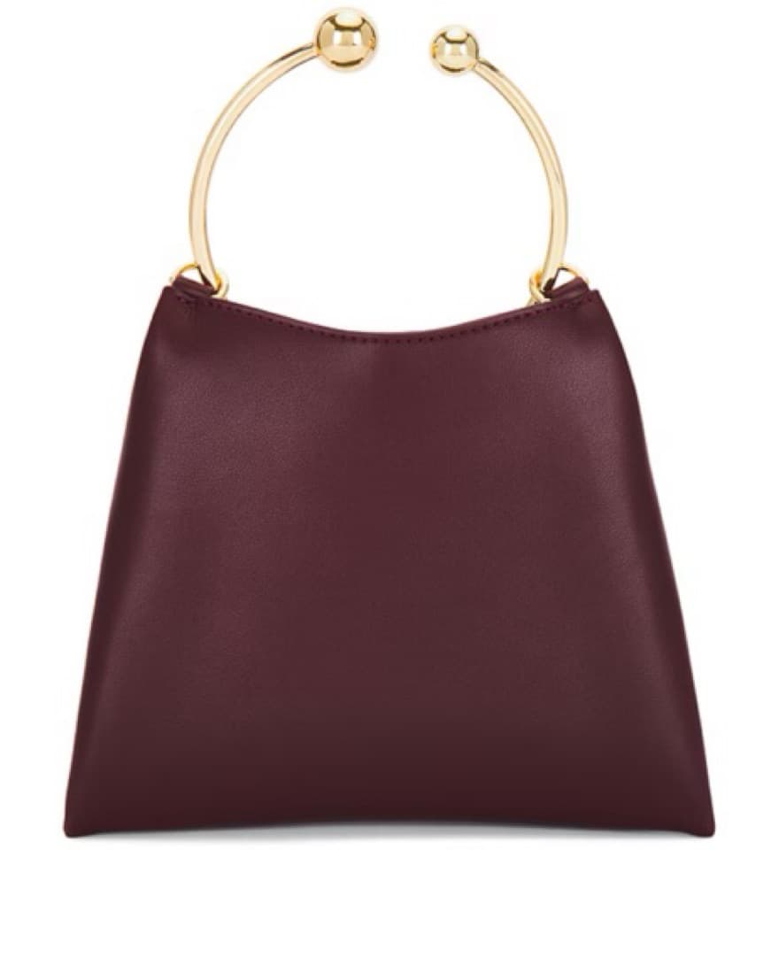 Verafied Ring Handle Bag in Burgundy - Image 2
