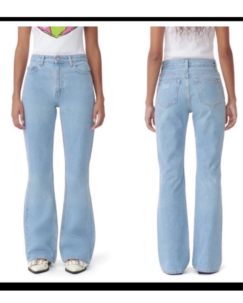 GANNI BETZY HIGH RISE FLARED JEANS - Image 2