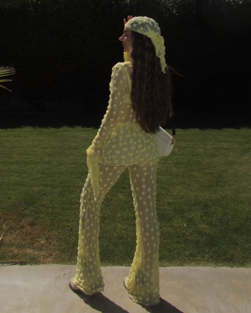 Marfa Istanbul Yellow Debbie Lace Top - Image 5