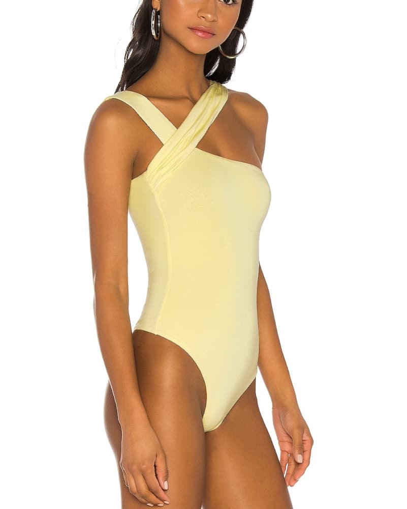 Revolve Halsey Bodysuit In Butter Yellow - Image 3