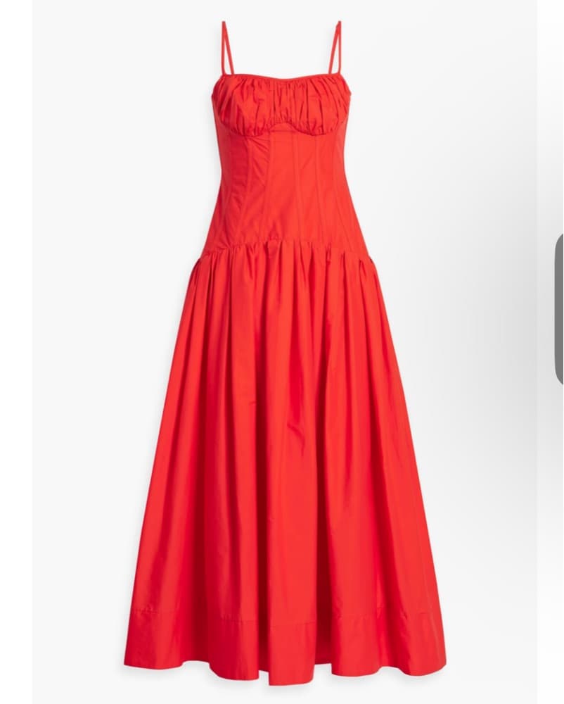 Red Maxi Cotton Gown - Nicholas Dolma - Image 2