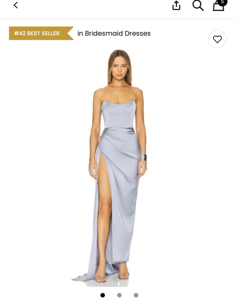Satin Kaite May Bita Gown  - Image 1
