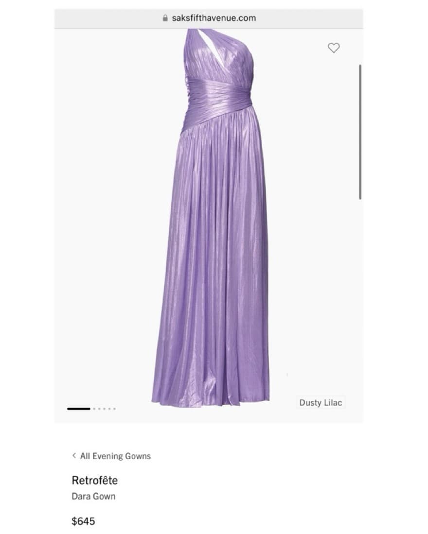 Retrofete Dara Dress - Dusty Lilac - Image 6