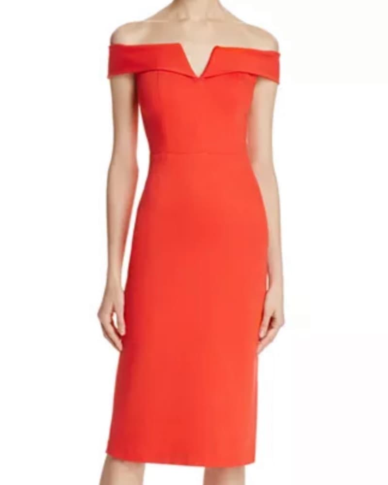 Alice & Olivia Red Cocktail Dress - Image 1