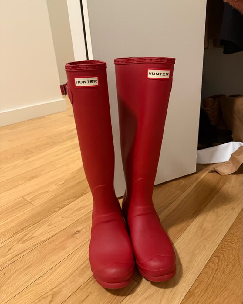 Red Hunter Boots - Image 3