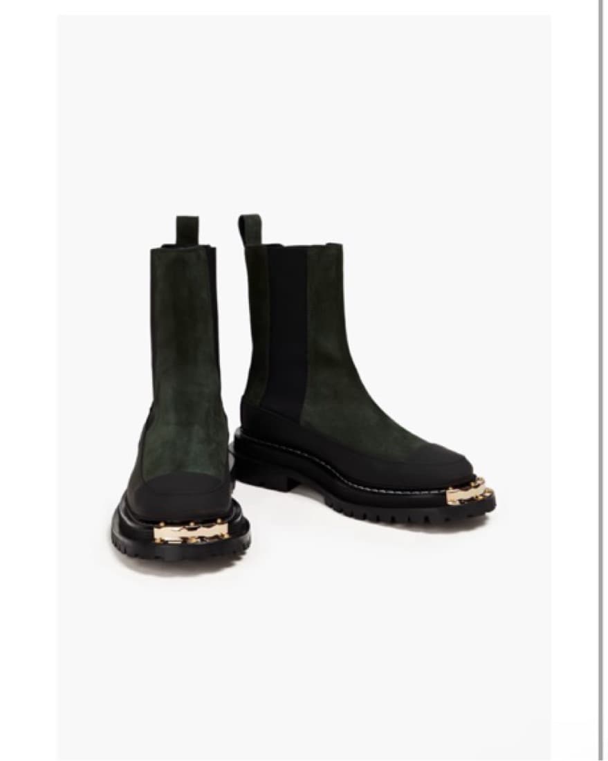 Sandro Suede Leather Chelsea Boots - Image 1