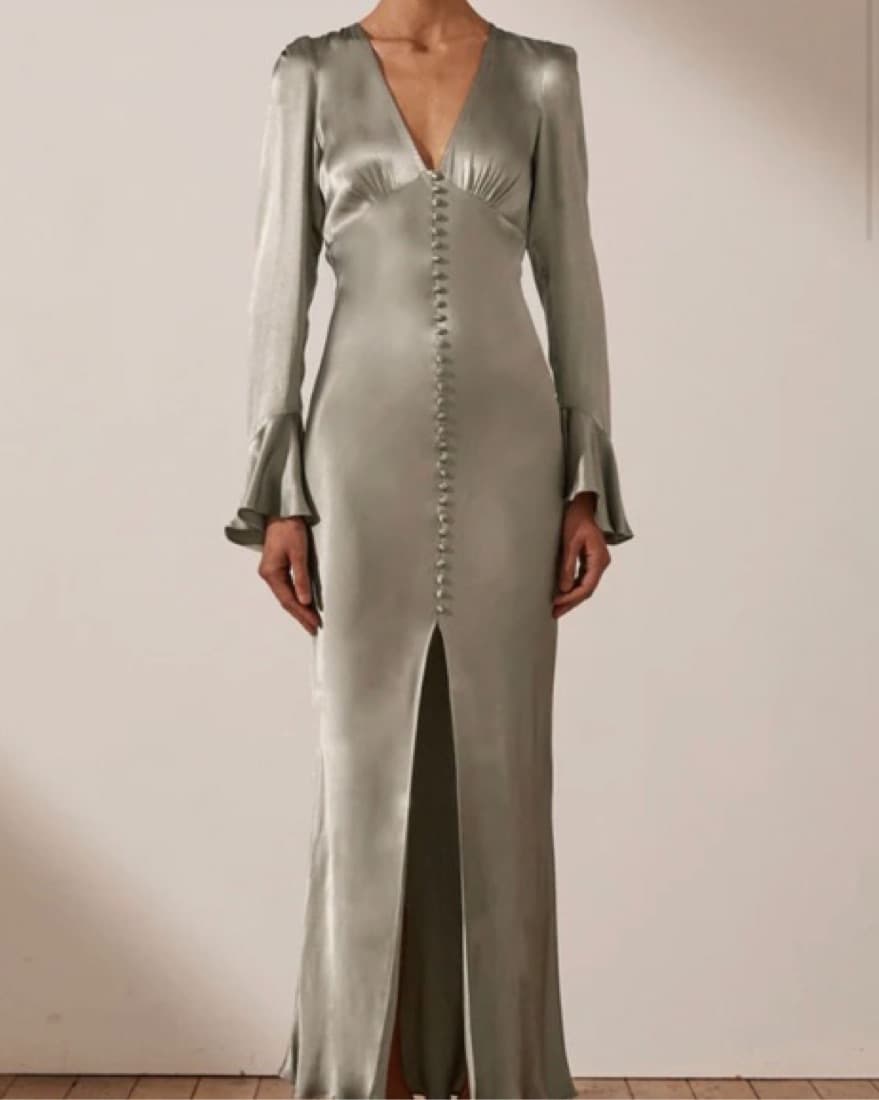Shona Joy Light Green Gown - Image 1