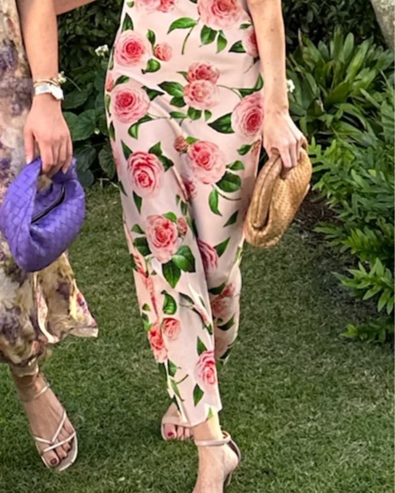 Rodarte Pink Floral Maxi Slip Dress - Image 4
