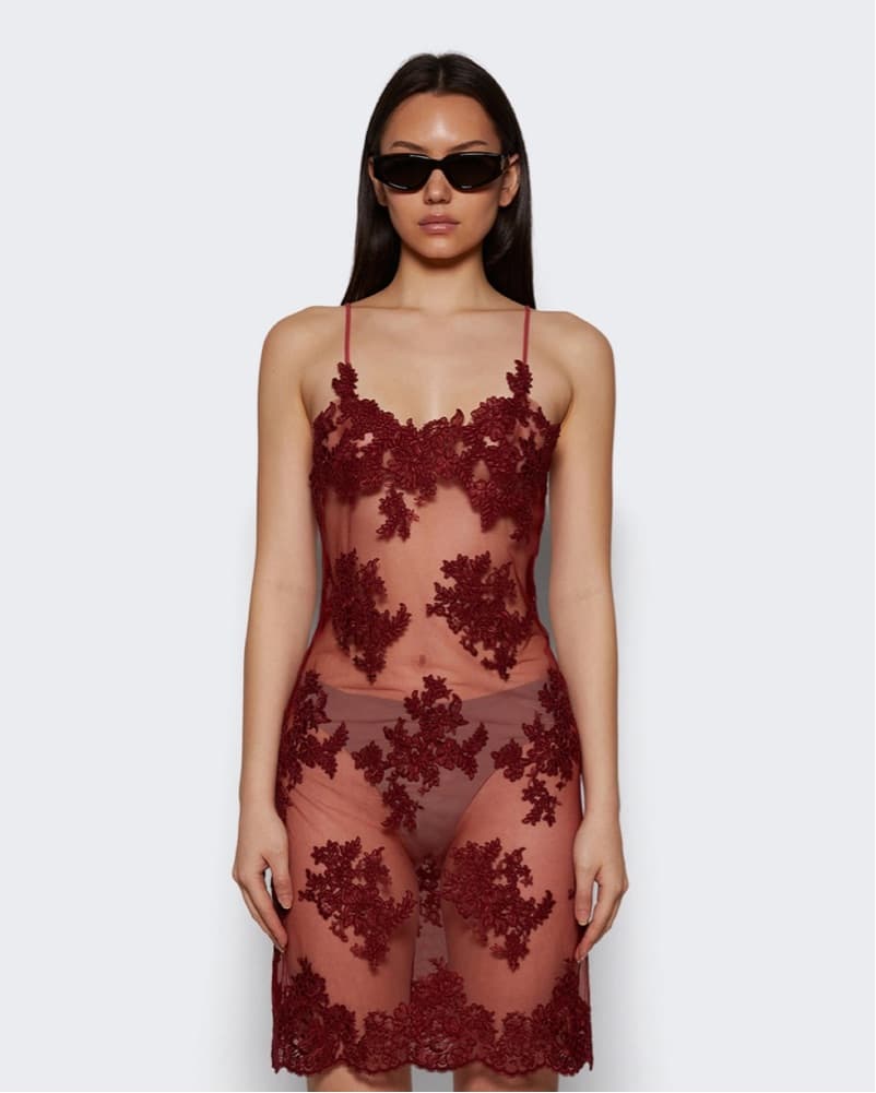 Lace Slip Dress - Image 5