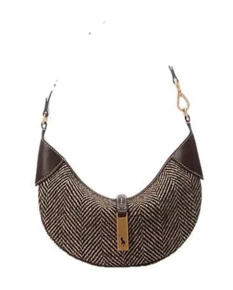 Chic Herringbone Hobo Bag - Image 1