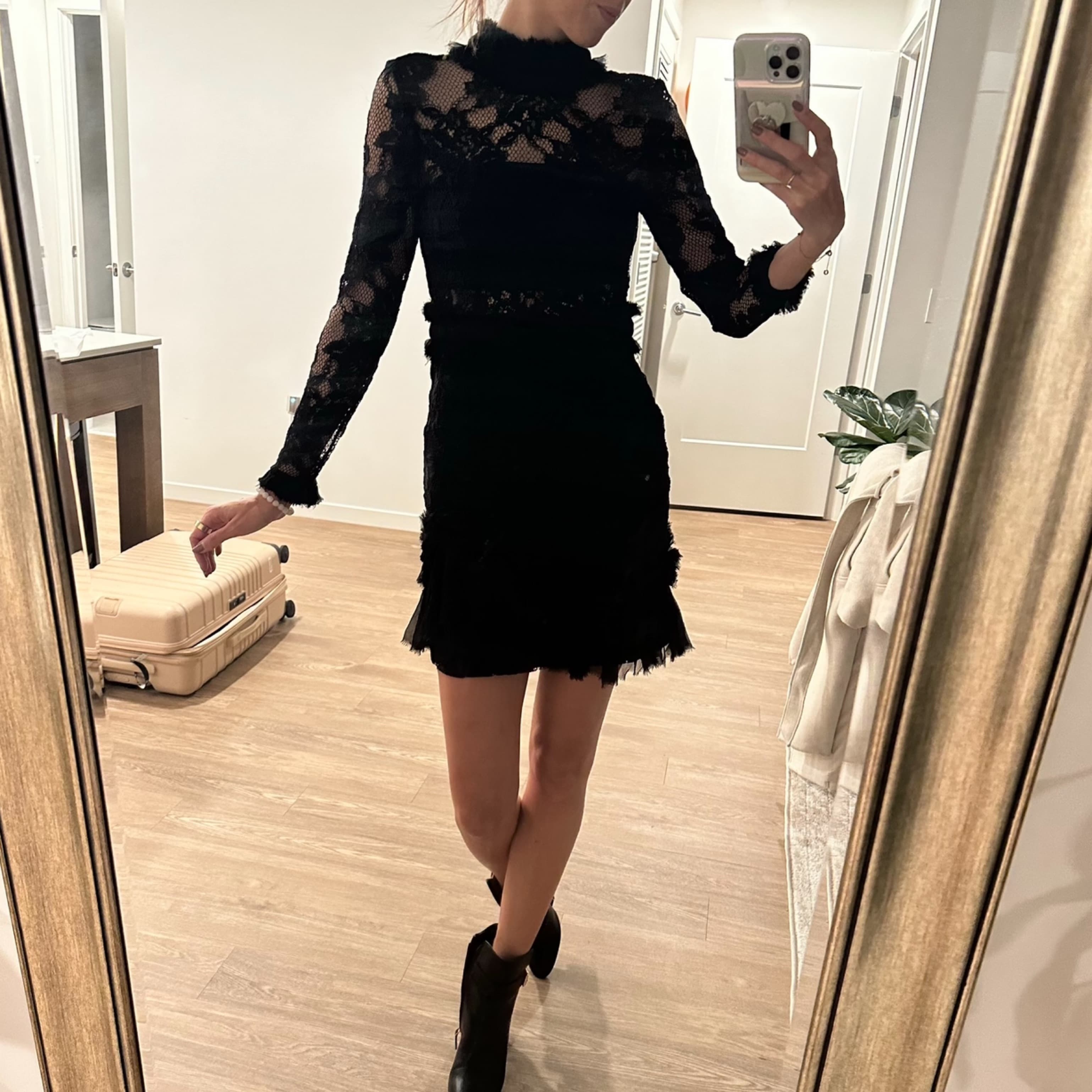 Alexis black Lace Dress - Image 5