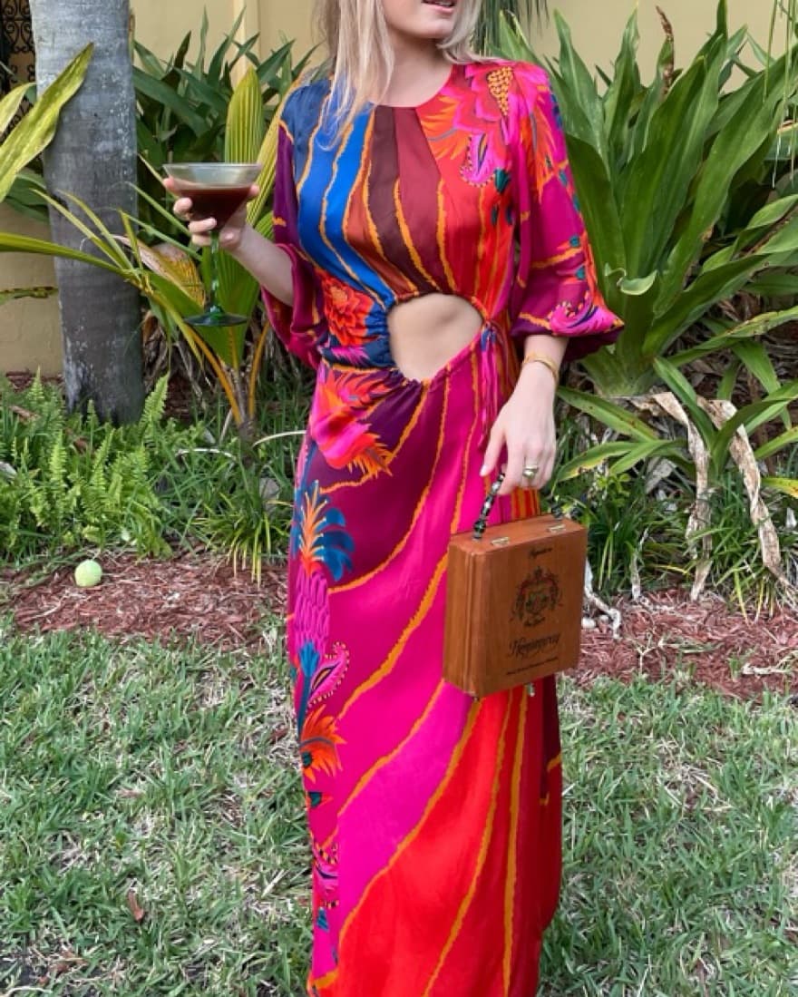 Farm Rio Vintage Wave Maxi Dress - Image 2
