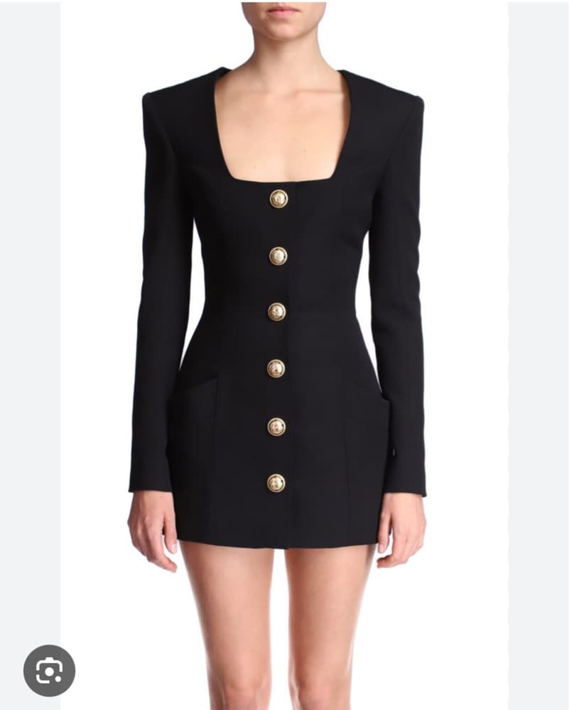 Balmain Black Blazer Dress  - Image 5