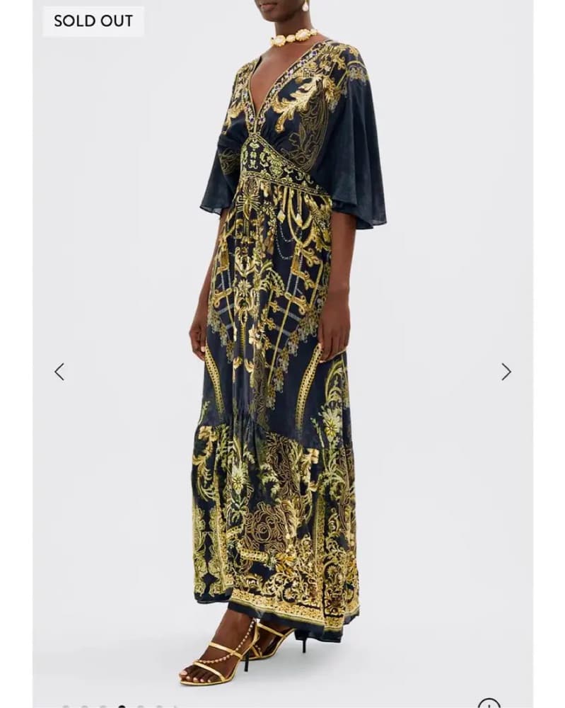 CAMILLA Black Print Maxi Dress - Image 5