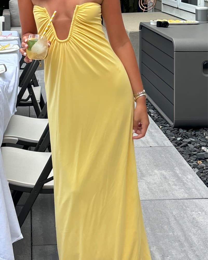 Yellow Maxi Dress - Image 1
