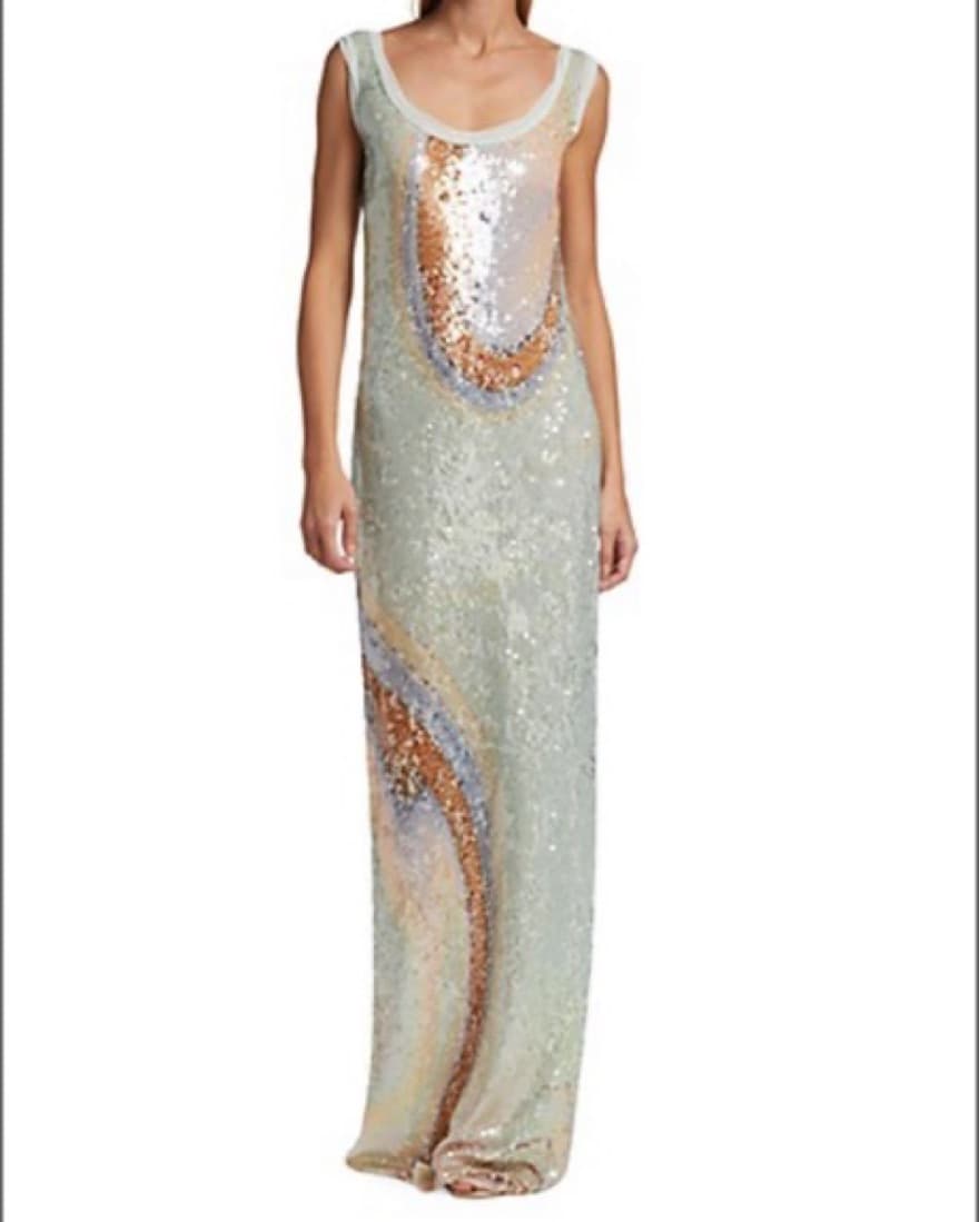 Simkhai Marble Sequin Dress - Image 1