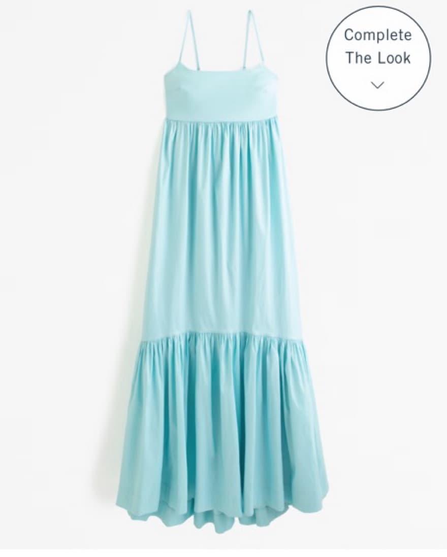 Abercrombie Drama Bow-Back Taffeta Maxi - Image 2