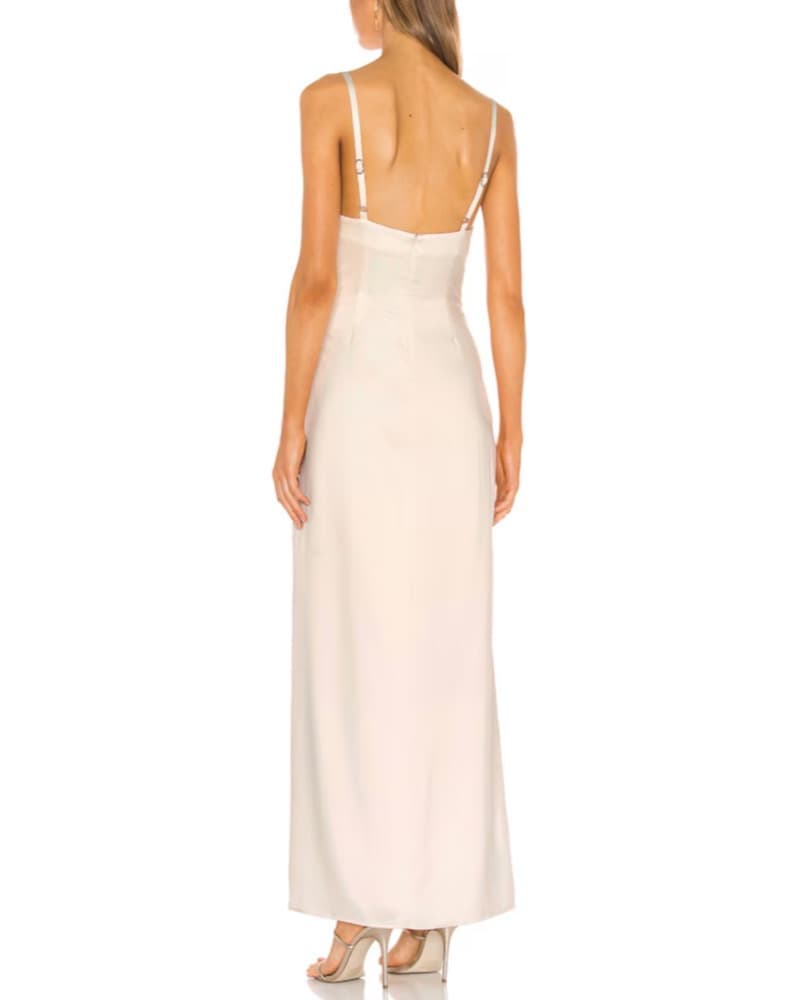 Reyna Maxi Dress in Pearl White - Image 2
