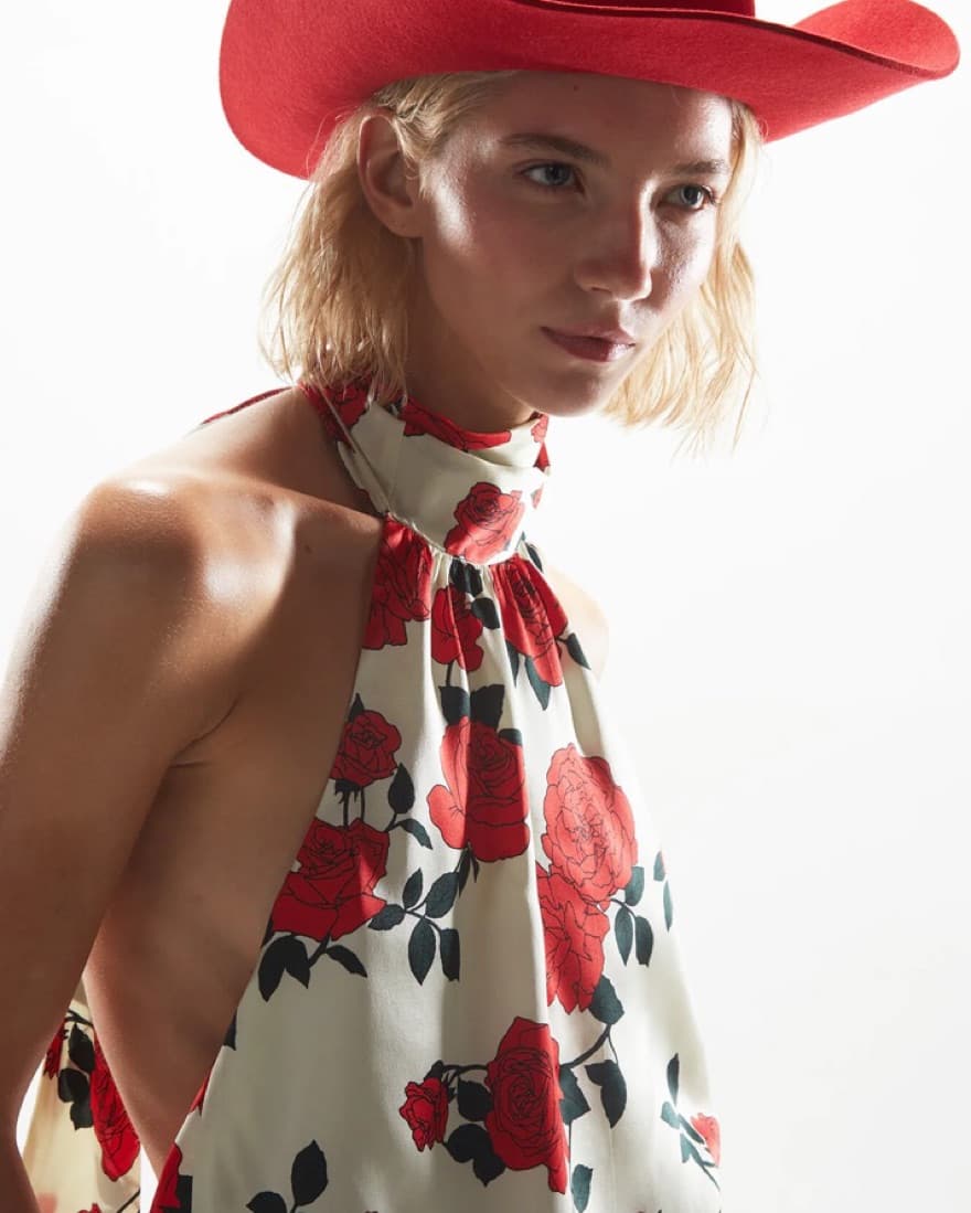 Mirae Paris Amos Red Roses dress - Image 4