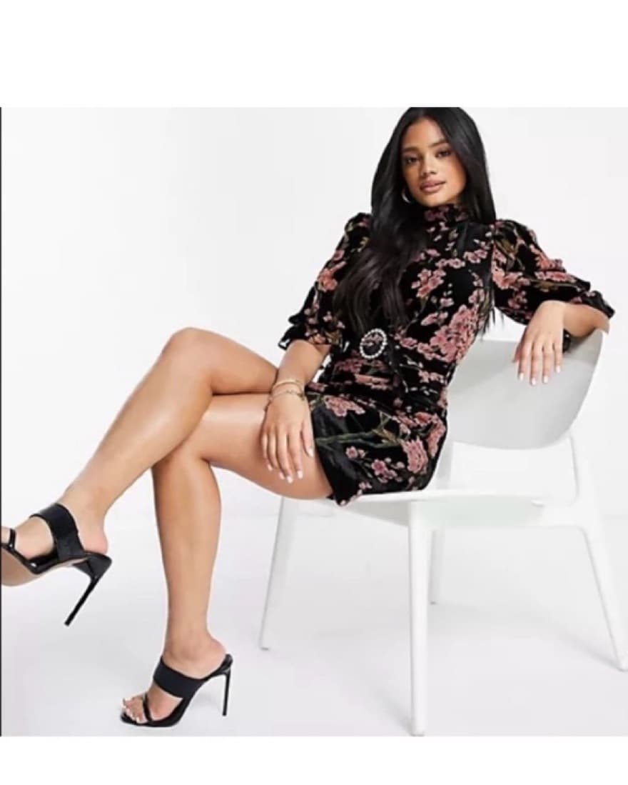 Lavish Alice Velvet Mini Dress - Image 2