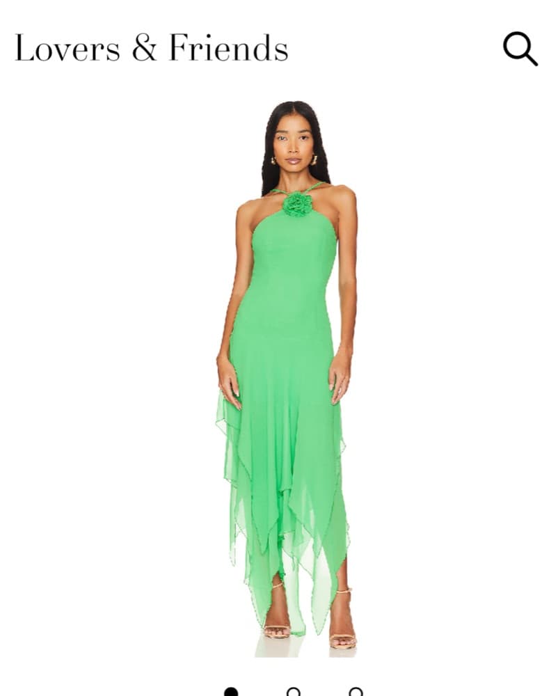 Lovers & Friends Green Dress - Image 3