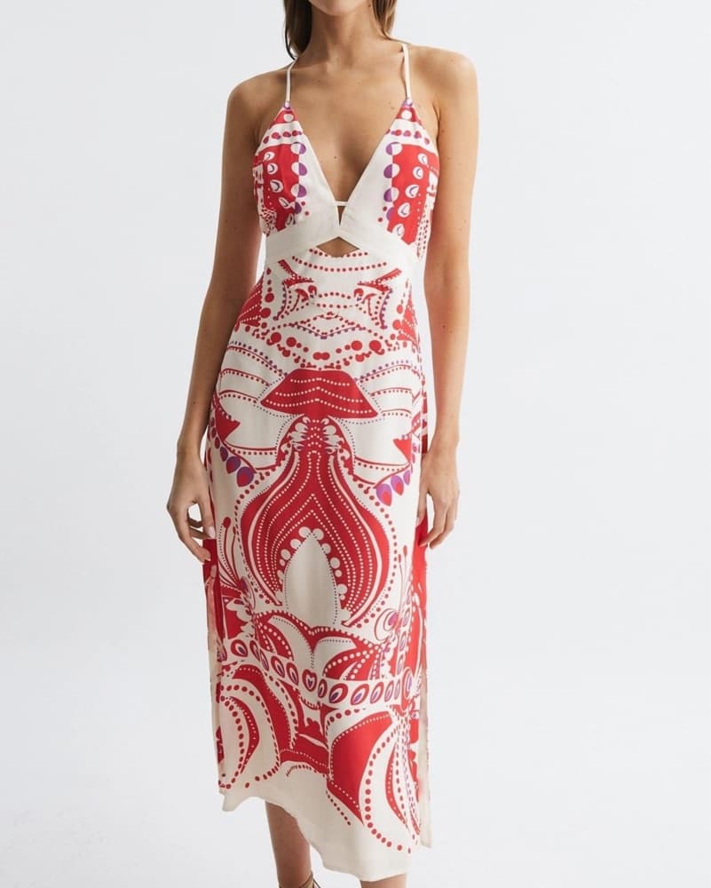 Reiss Vibrant Printed Maxi Dress - Image 1