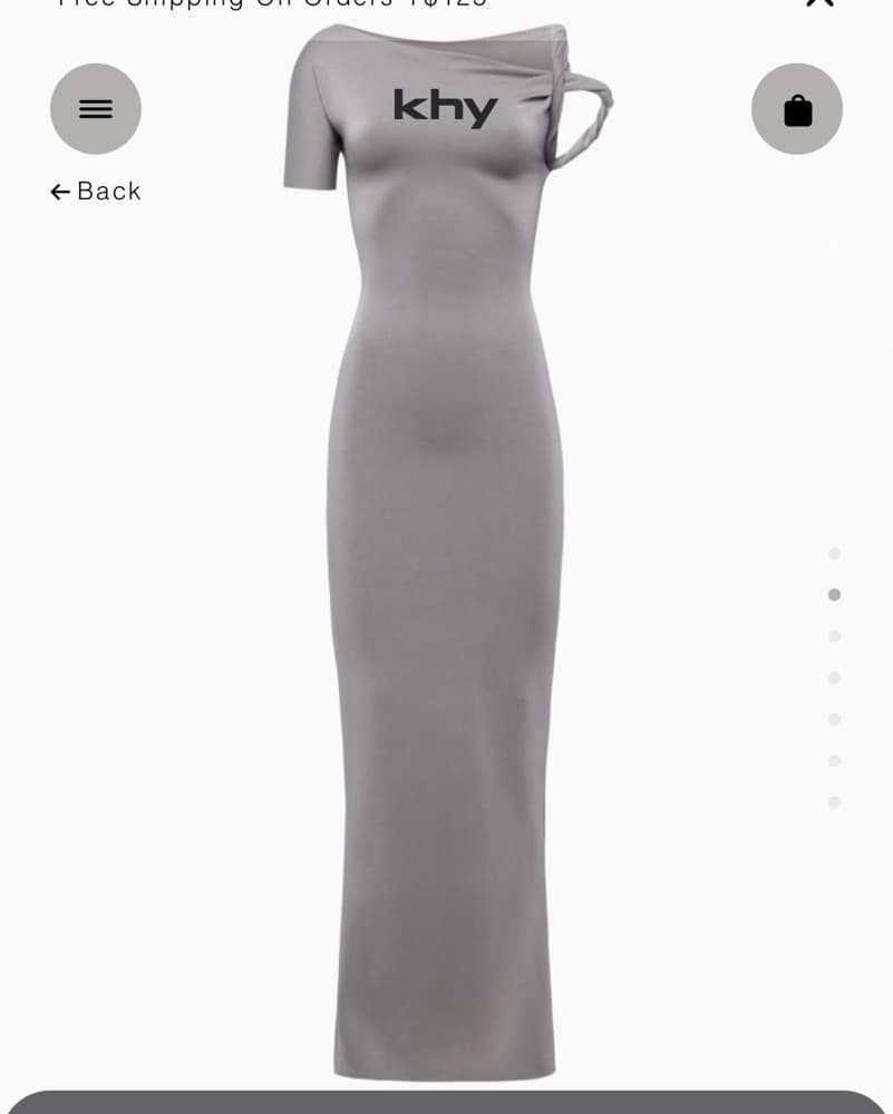 KHY- SUEDED STRETCH TWIST MAXI DRESS - Image 3