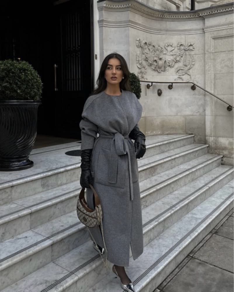 ZARA Double Faced Wool Blend Coat - Image 1