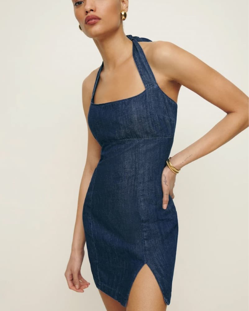 Denim Mini Dress - Image 2