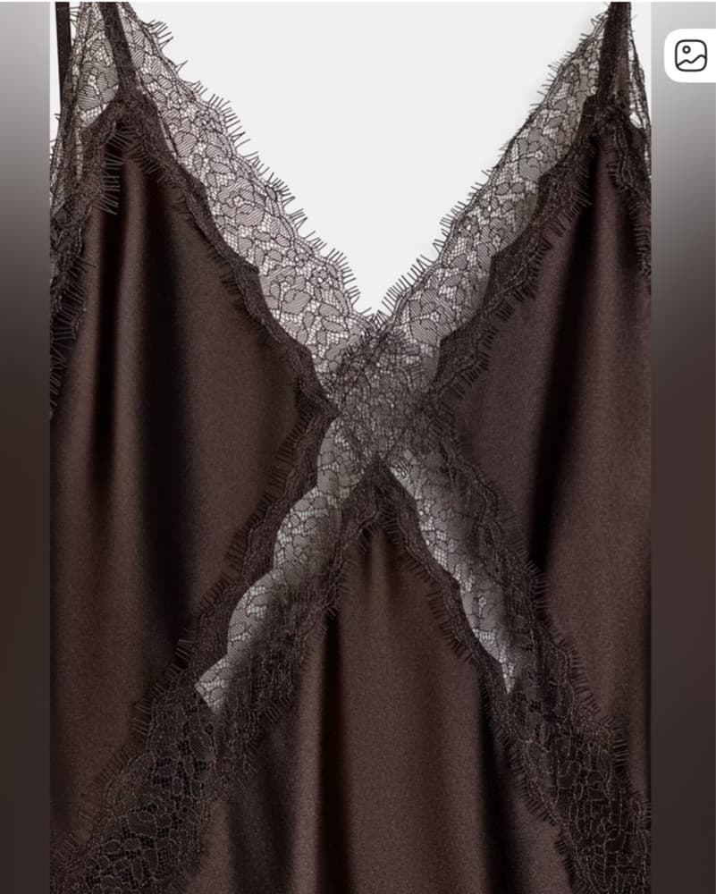 Elegant Lace Satin Midi / Maxi Dress - Image 4