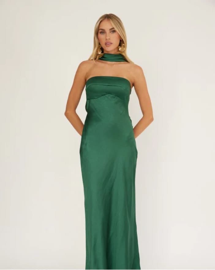 Emerald Scarf Maxi - Image 1