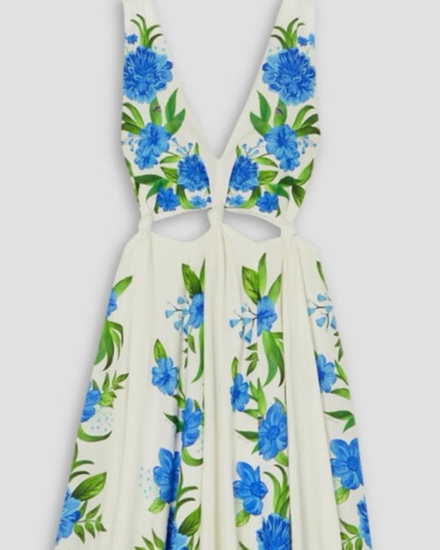 Farm Rio Romantic Garden Midi Dress - Image 2