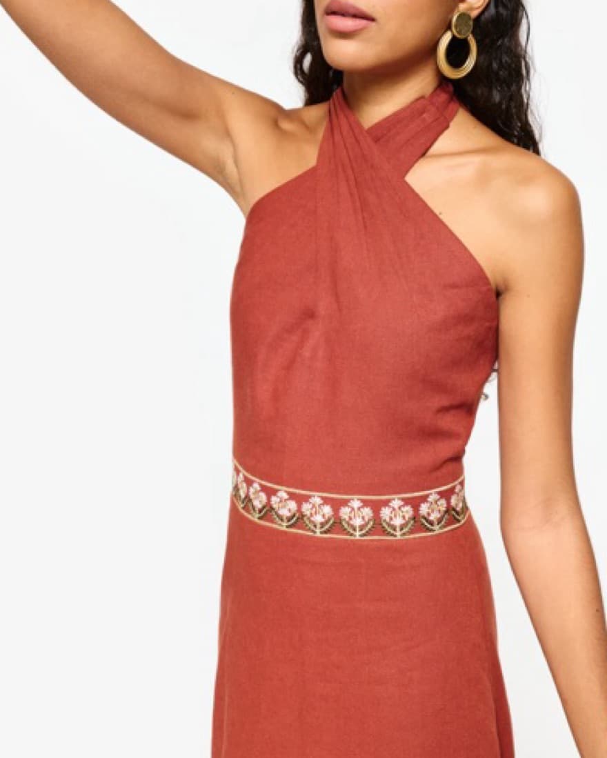 Rosewater House x Couper Halter Dress - Image 2