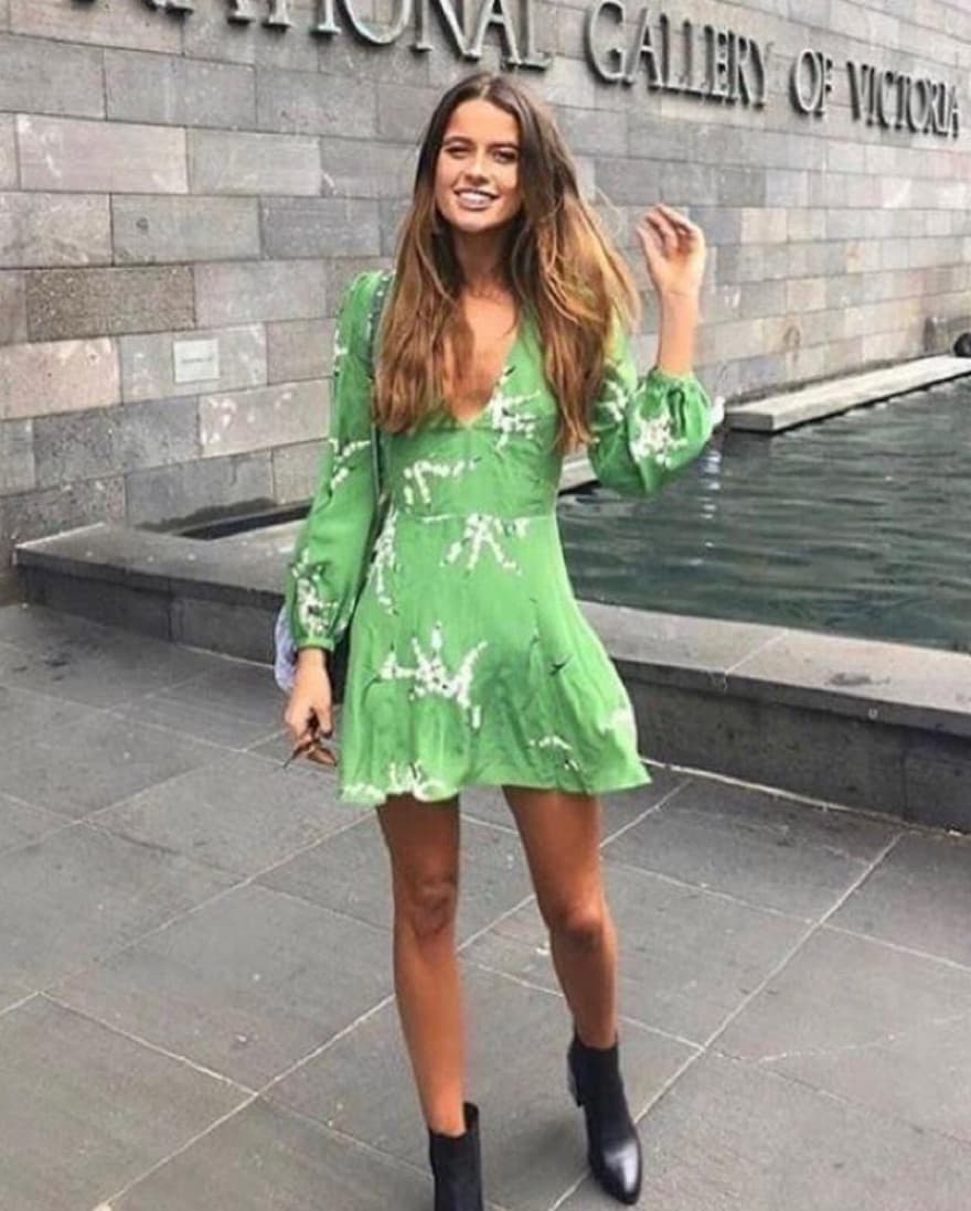Realisation Par Green Floral Mini Dress - Image 2