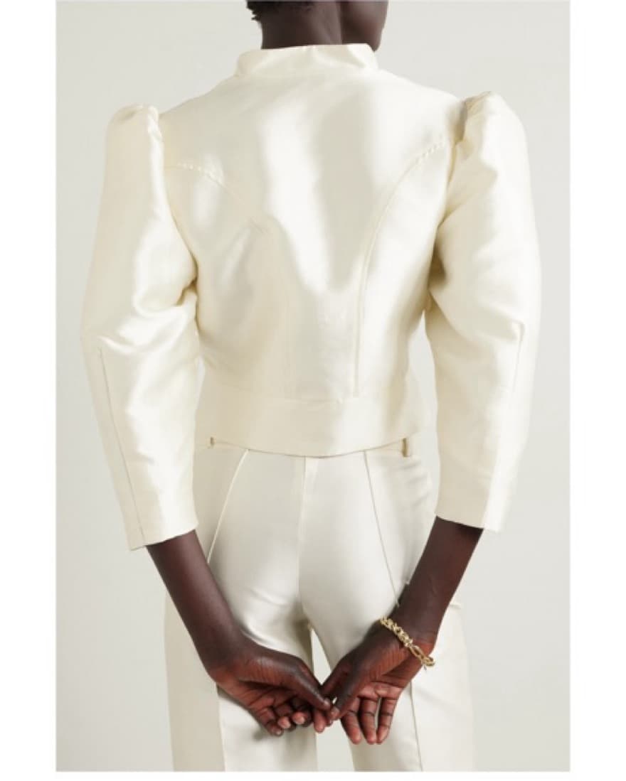 DESTREE Amoako Cropped Faille Jacket - Image 2