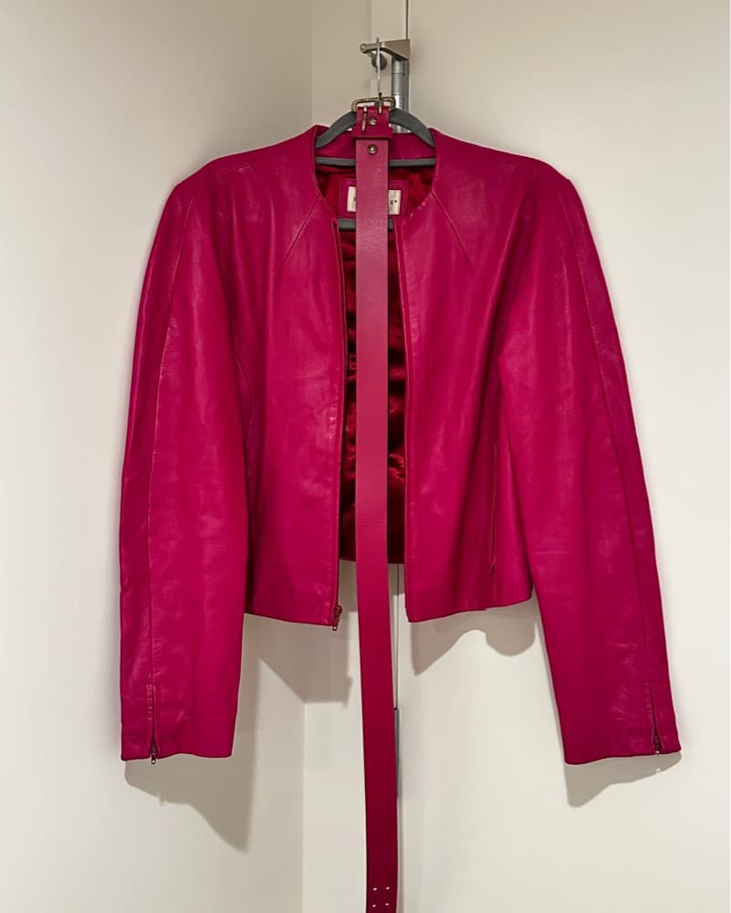 Pink Leather Jacket  - Image 2
