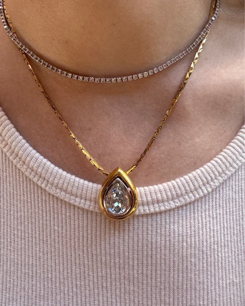 Saint Laurent Vintage Pendant Necklace - Image 1