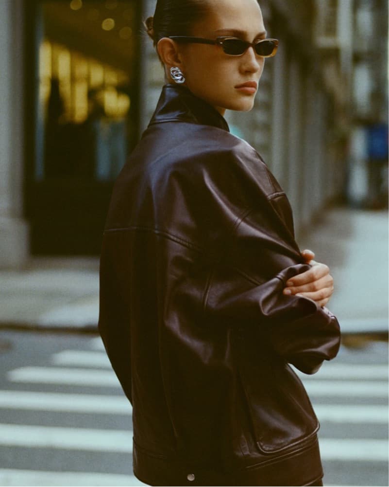 Reformation Veda Harrison Leather Jacket - Image 2
