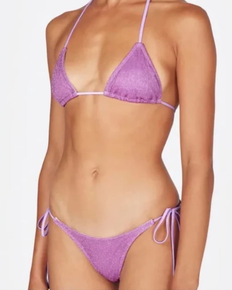 Pink Shimmer Triangl Bikini  - Image 1
