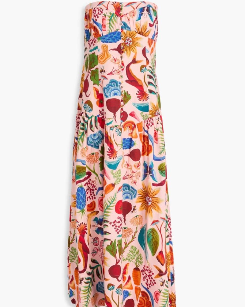 Farm Rio Bright Farm Pink Strapless Dres - Image 2