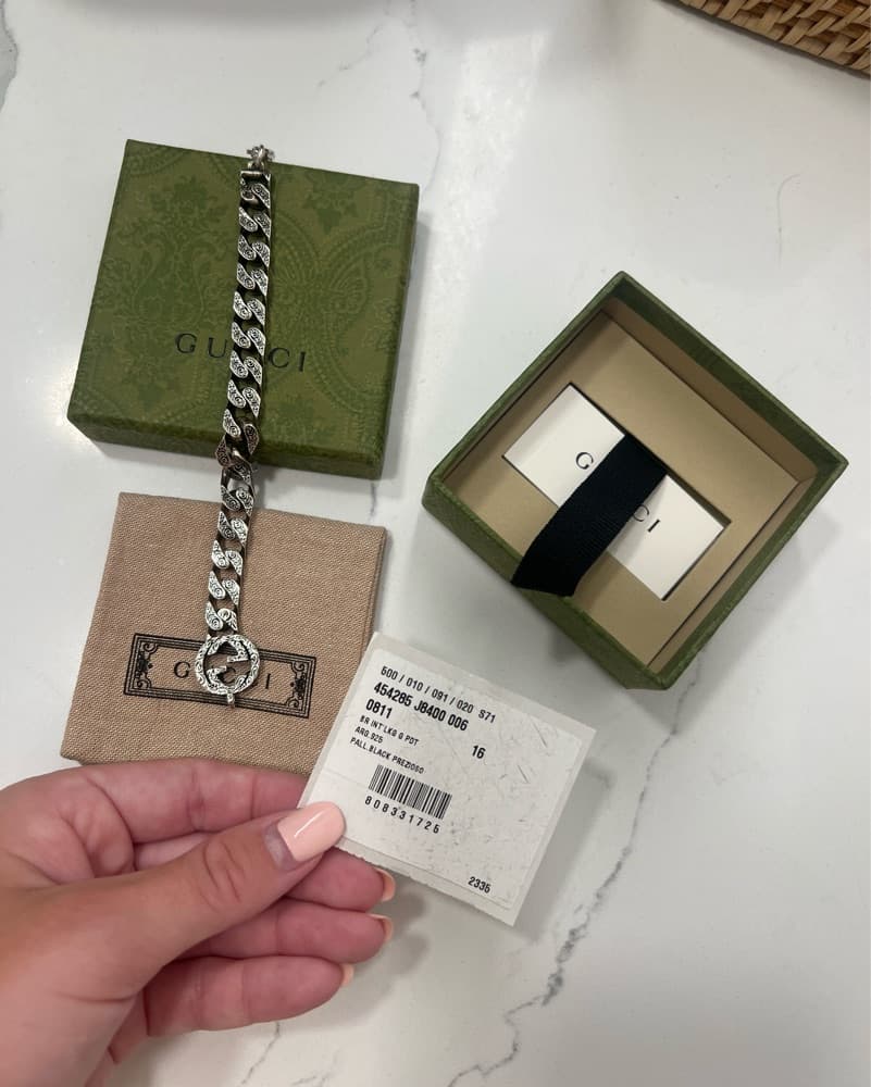 Gucci Interlocking Chain Bracelet - Image 2