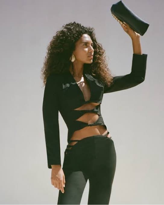 Cult Gaia Black Cutout “Rocky” Blazer - Image 1