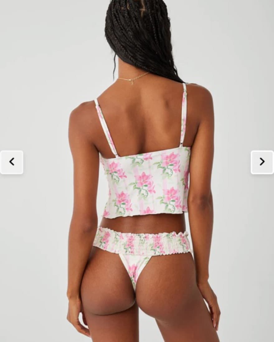 Frankie’s Bikinis Pink Swimsuit Set XS - Image 3