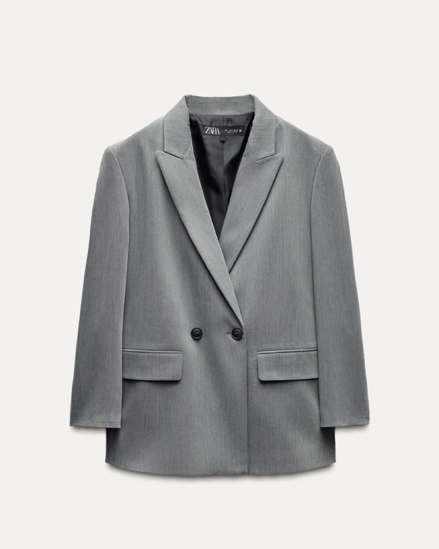 Gray Tailored Blazer - Image 1