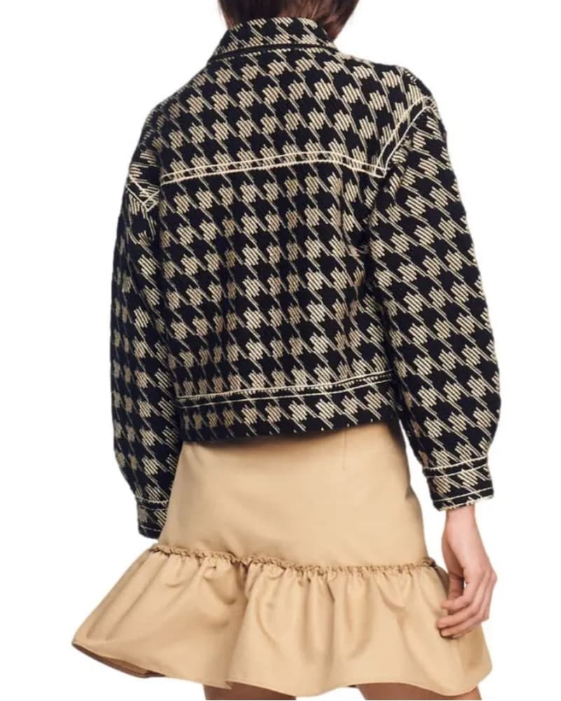 Sandro Houndstooth Jacket - Image 2