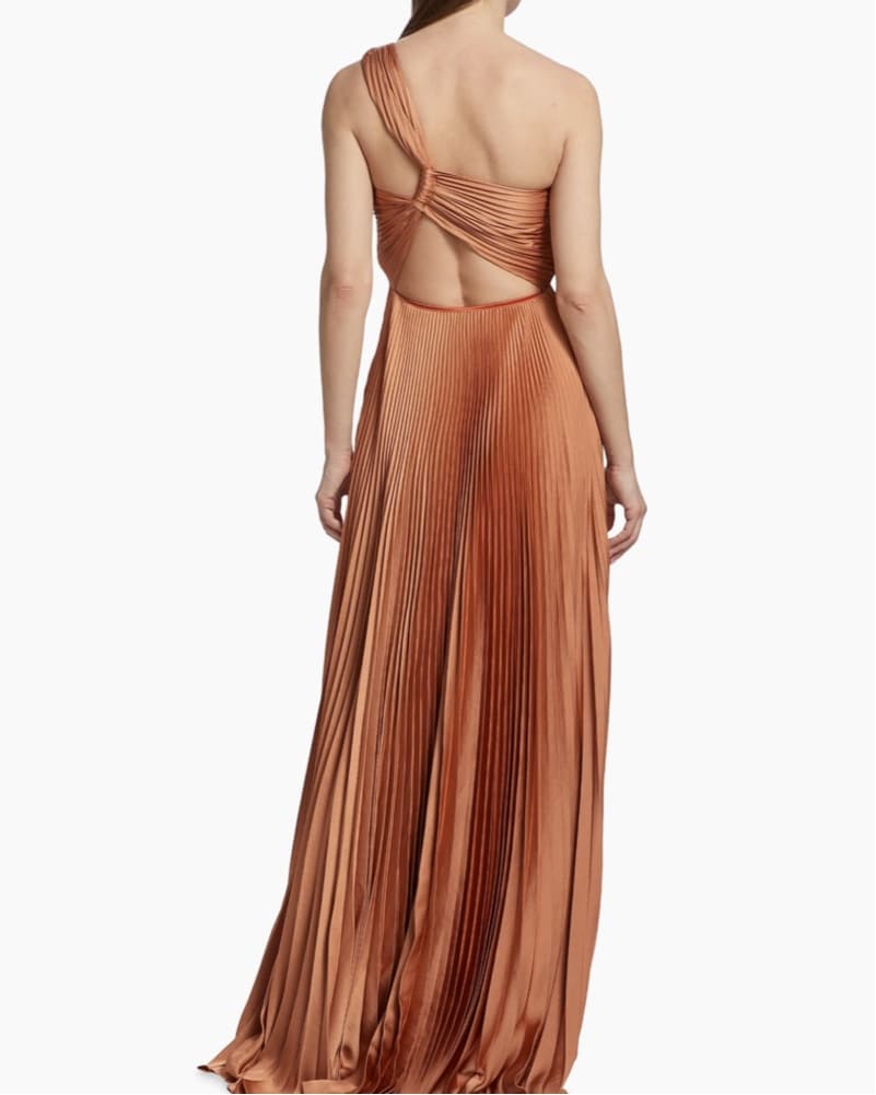 A.L.C. Nessa One Shoulder Pleated Gown - Image 4